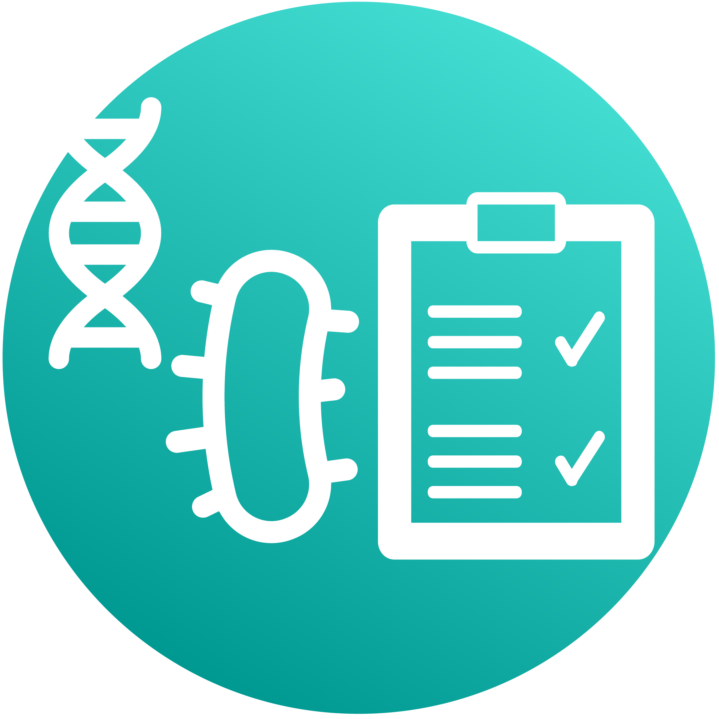 Microbiology diagnostics picto